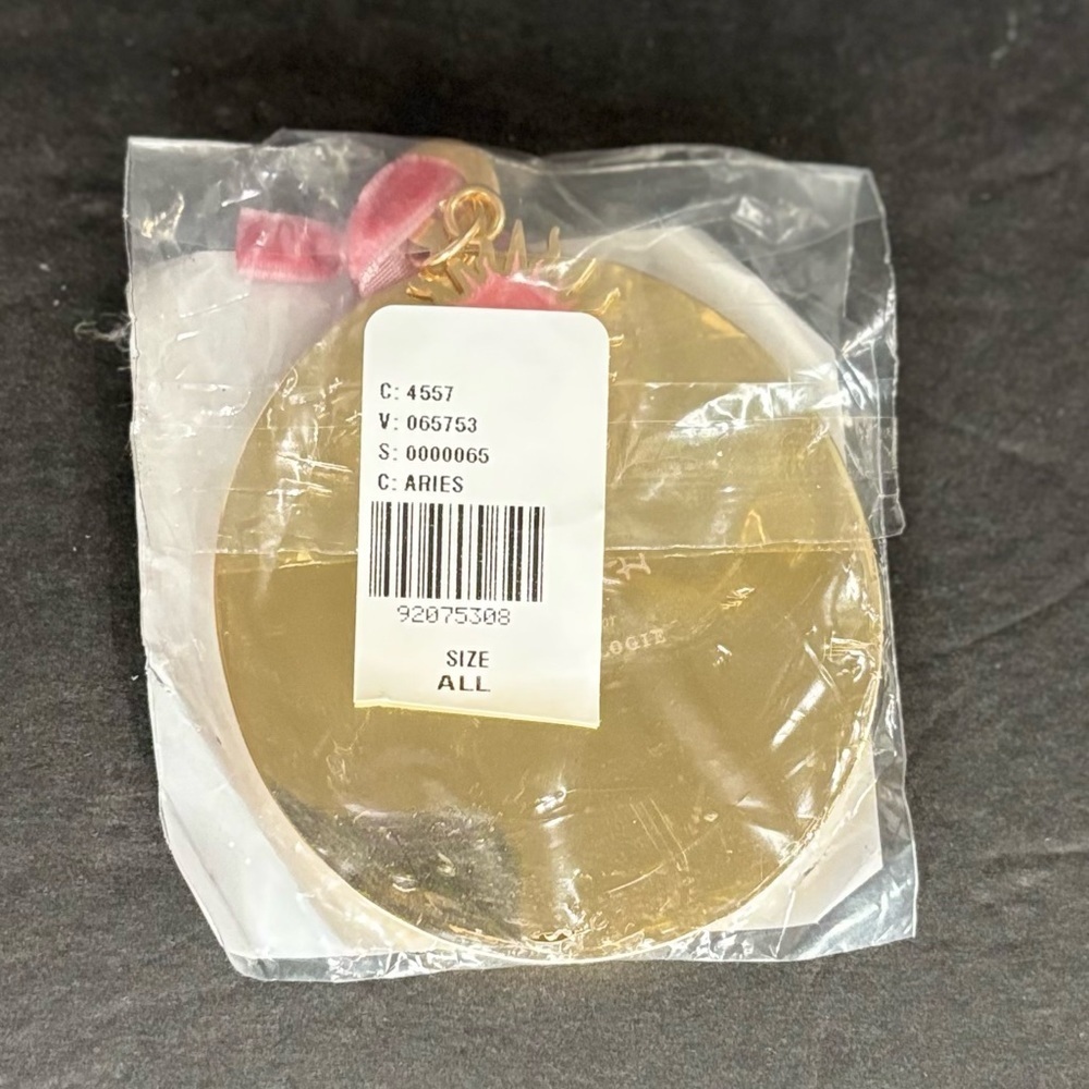 Anthropologie Lou Benesch Zodiac Ornament Gold Plated "Aries" NWT - Picture 9 of 10